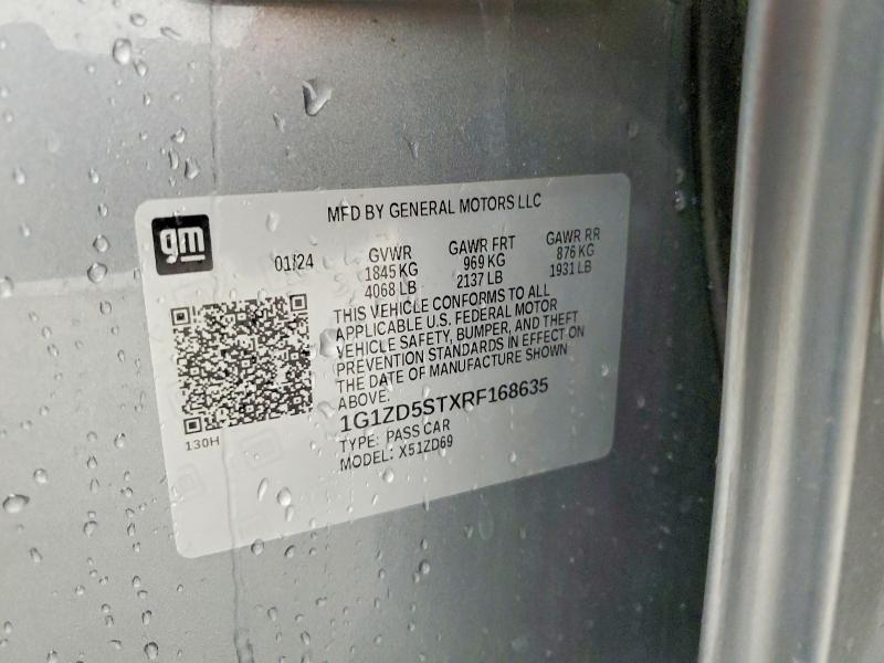 55787736 :رقم المزاد ، 1G1ZD5STXRF168635 vin ، 2024 Chevrolet Malibu مزاد بيع