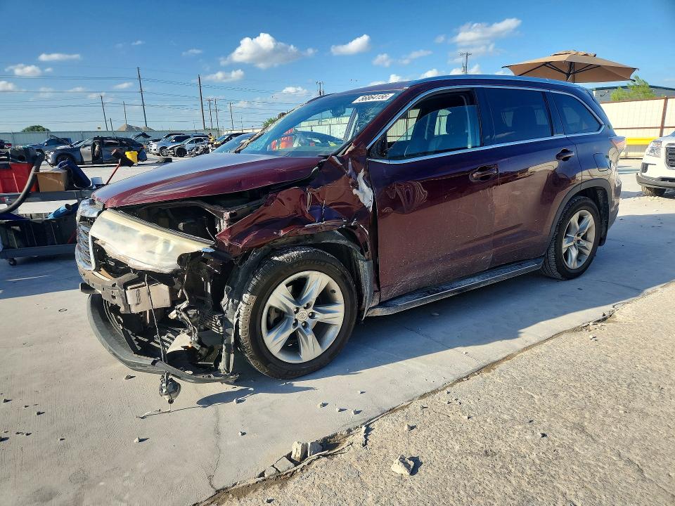 2014 Toyota Highlander მანქანა იყიდება აუქციონზე, vin: 5TDYKRFH8ES013730, აუქციონის ნომერი: 56864156