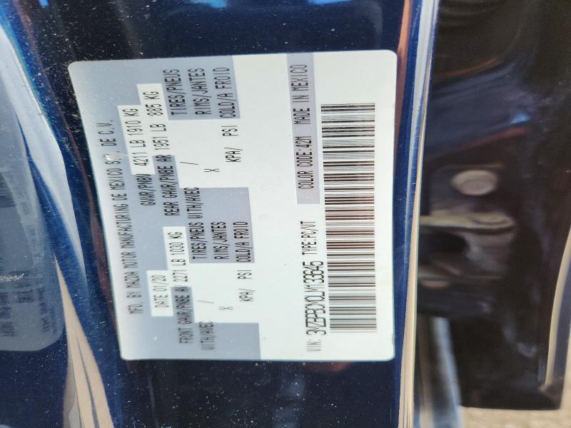 Aukcja sprzedaży 2020 Mazda 3, vin: 3MZBPBCM0LM133645, numer aukcji: 56809766