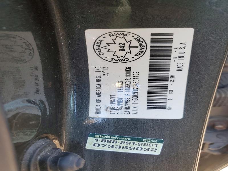 Aukcja sprzedaży 2013 Honda Accord, vin: 1HGCR2F82DA804409, numer aukcji: 58022616