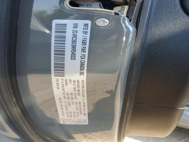 55114096 :رقم المزاد ، 2C4RC3BG9MR549332 vin ، 2021 Chrysler Pacifica مزاد بيع