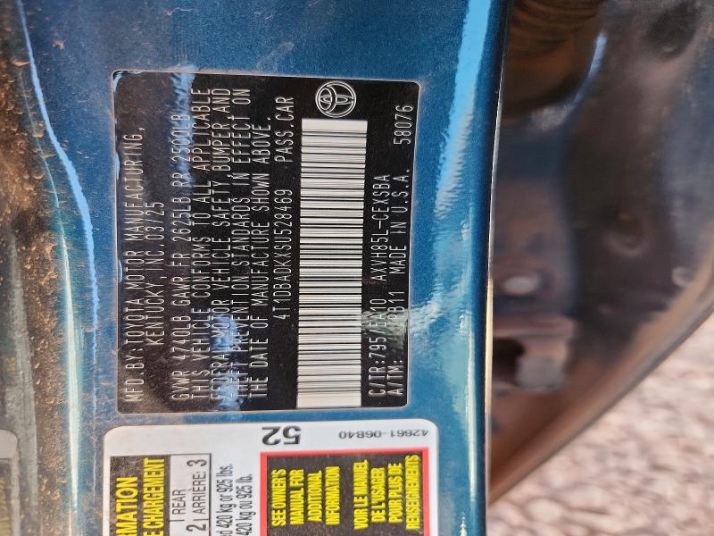 Aukcja sprzedaży 2025 Toyota Camry, vin: 4T1DBADKXSU528469, numer aukcji: 56265536