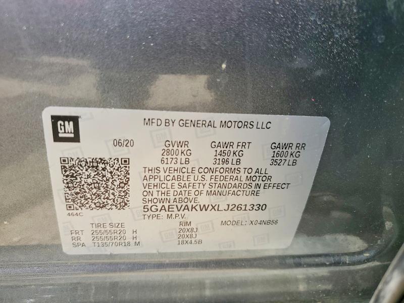 Продажа на аукционе авто 2020 Buick Enclave, vin: 5GAEVAKWXLJ261330, номер лота: 59059866