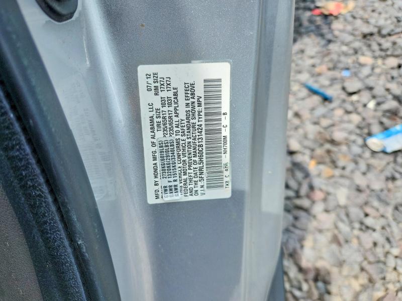 Продаж на аукціоні авто 2012 Honda Odyssey, vin: 5FNRL5H60CB131424, номер лоту: 58551096
