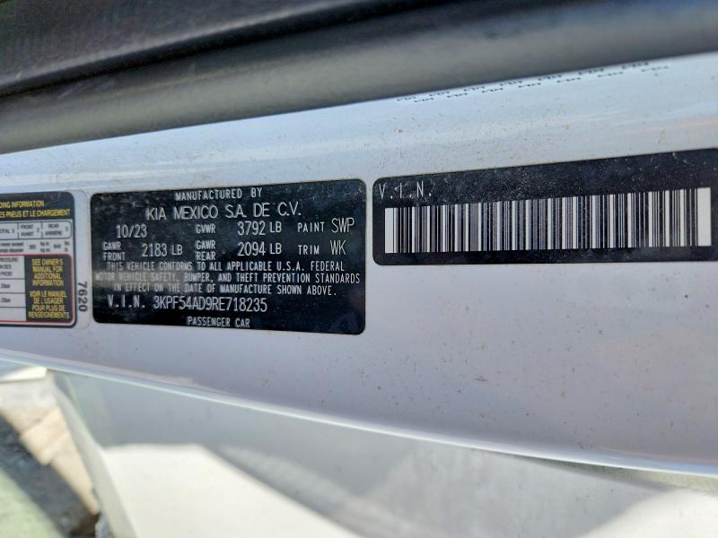 Продажа на аукционе авто 2024 Kia Forte, vin: 3KPF54AD9RE718235, номер лота: 57743526