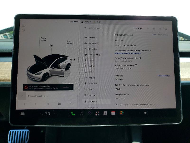 Aukcja sprzedaży 2023 Tesla Model 3, vin: 5YJ3E1EA5PF519045, numer aukcji: 57118856