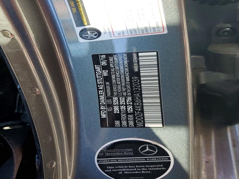 Auction sale of the 2017 Mercedes-benz E, vin: WDDZF4KB6HA132039, lot number: 58713646