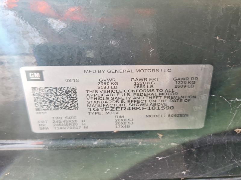 Aukcja sprzedaży 2019 Cadillac Xt4, vin: 1GYFZER46KF101590, numer aukcji: 58228096