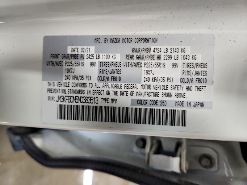 Aukcja sprzedaży 2021 Mazda Cx-5, vin: JM3KFBDM5M0383513, numer aukcji: 57703116