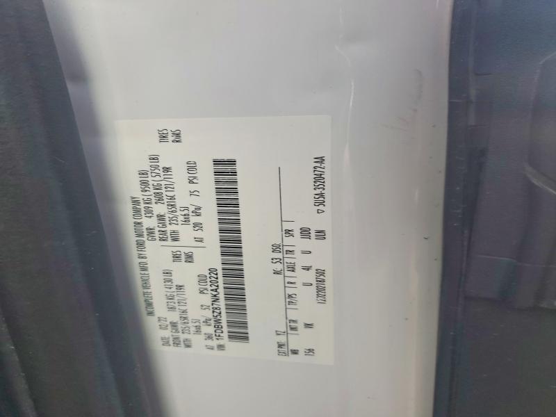 Продаж на аукціоні авто 2022 Ford Transit, vin: 1FDBW5Z87NKA20220, номер лоту: 55895316