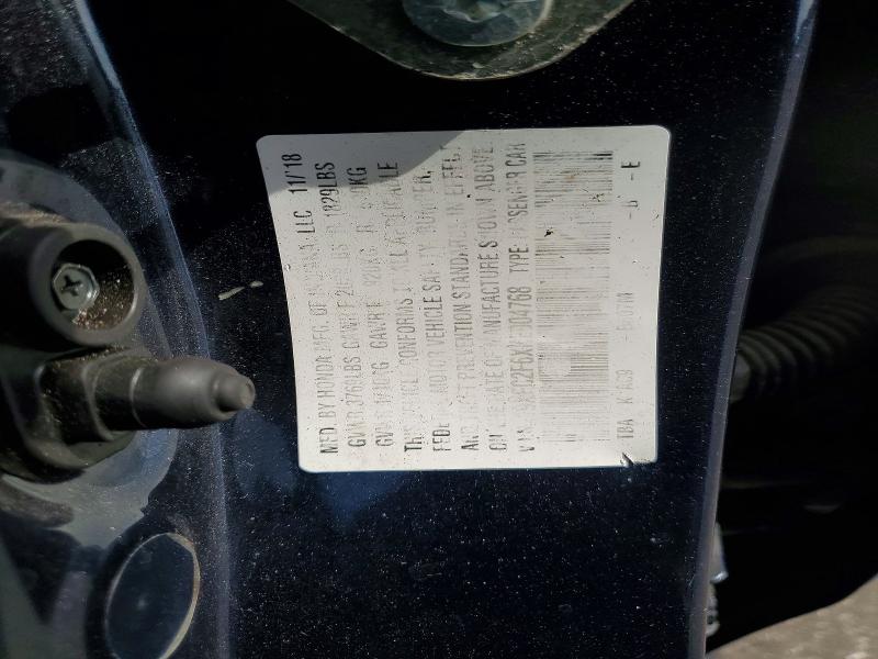 Aukcja sprzedaży 2019 Honda Civic, vin: 19XFC2F6XKE004768, numer aukcji: 54544846