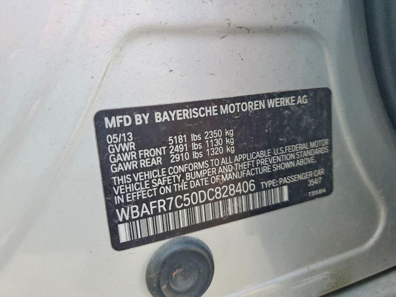 56537876 :رقم المزاد ، WBAFR7C50DC828406 vin ، 2013 Bmw 535 مزاد بيع