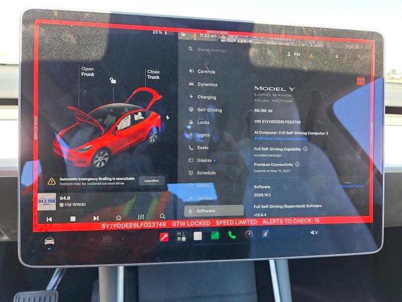 57582256 :رقم المزاد ، 5YJYGDEE6LF023749 vin ، 2020 Tesla Model Y مزاد بيع