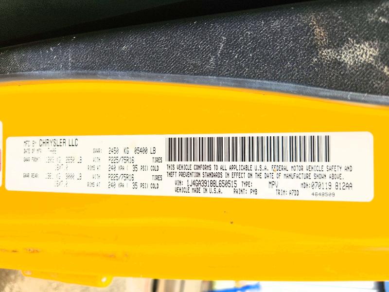 Продаж на аукціоні авто 2008 Jeep Wrangler Unlimited, vin: 1J4GA39188L650515, номер лоту: 58762096