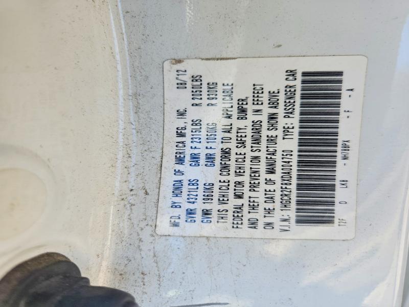 58206876 :رقم المزاد ، 1HGCR2F8XDA004750 vin ، 2013 Honda Accord مزاد بيع