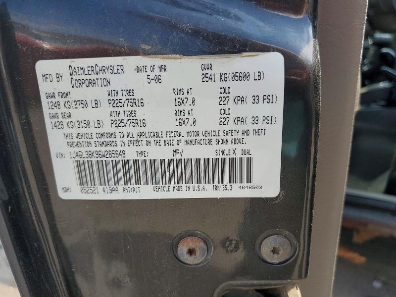 Продажа на аукционе авто 2006 Jeep Liberty, vin: 1J4GL38K96W285648, номер лота: 59100246