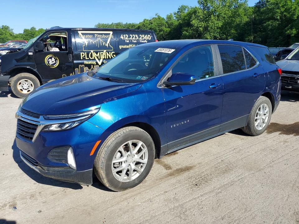 55051076 :رقم المزاد ، 3GNAXUEV0NS202372 vin ، 2022 Chevrolet Equinox مزاد بيع