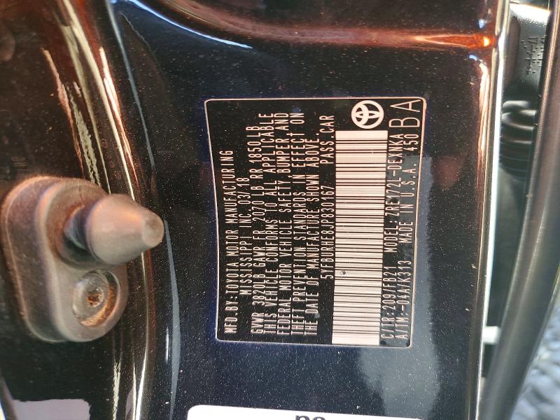 Продаж на аукціоні авто 2018 Toyota Corolla, vin: 5YFBURHE8JP830167, номер лоту: 56104766