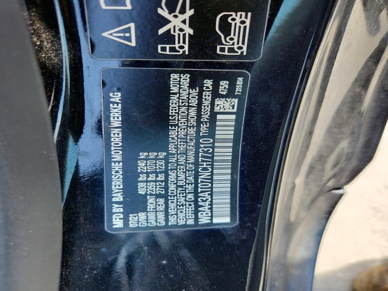 Продаж на аукціоні авто 2022 Bmw 430xi, vin: WBA43AT07NCH77310, номер лоту: 56977476