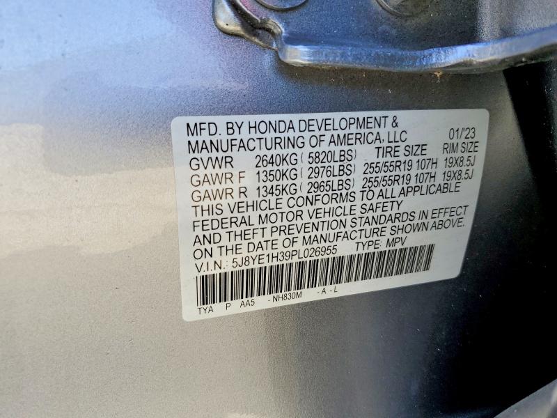 56893686 :رقم المزاد ، 5J8YE1H39PL026955 vin ، 2023 Acura Mdx مزاد بيع