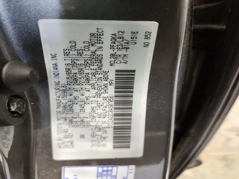 2004 Toyota Sienna მანქანა იყიდება აუქციონზე, vin: 5TDZA22C04S070561, აუქციონის ნომერი: 57249066