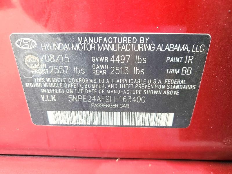 Продаж на аукціоні авто 2015 Hyundai Sonata, vin: 5NPE24AF9FH163400, номер лоту: 55915996