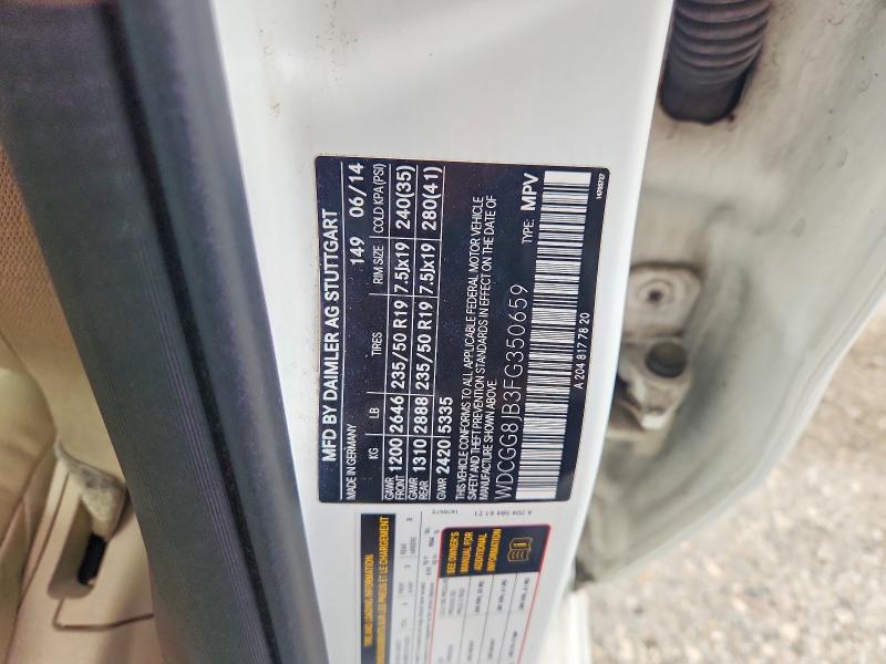Продаж на аукціоні авто 2015 Mercedes-benz Glk, vin: WDCGG8JB3FG350659, номер лоту: 57085646