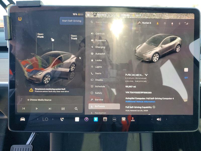 Aukcja sprzedaży 2023 Tesla Model Y, vin: 7SAYGDEE1PF890369, numer aukcji: 57435236