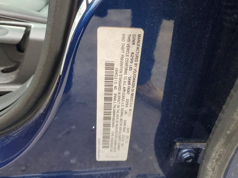 Продажа на аукционе авто 2011 Volkswagen Jetta, vin: 3VWLL7AJ8BM082495, номер лота: 54683486