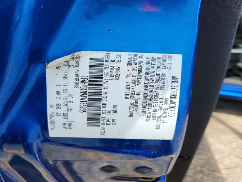 2010 Ford Focus მანქანა იყიდება აუქციონზე, vin: 1FAHP3CN9AW185905, აუქციონის ნომერი: 56935326