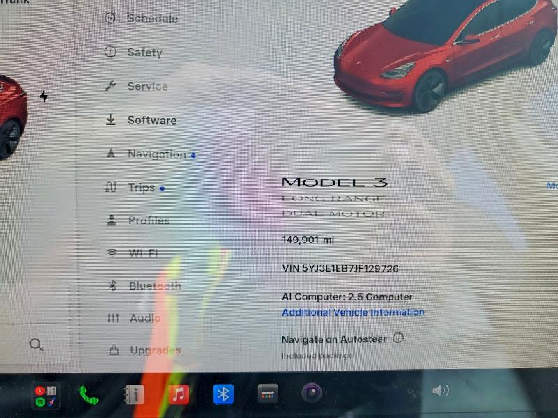 2018 Tesla Model 3 მანქანა იყიდება აუქციონზე, vin: 5YJ3E1EB7JF129726, აუქციონის ნომერი: 59194476