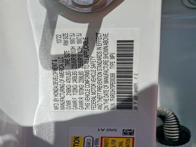 Aukcja sprzedaży 2023 Honda Cr-v, vin: 7FARS3H75PE000368, numer aukcji: 56890356