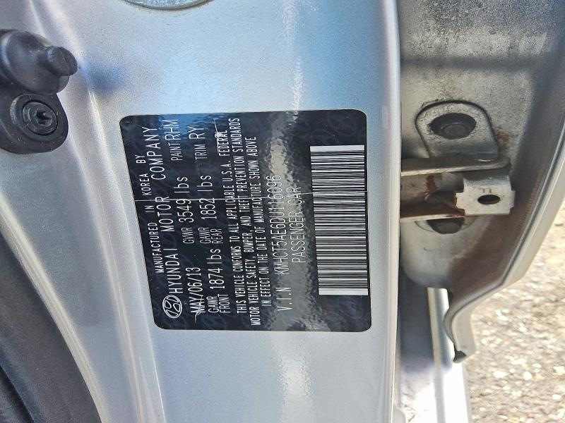Aukcja sprzedaży 2013 Hyundai Accent, vin: KMHCT5AE6DU116096, numer aukcji: 58798346