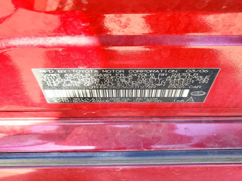 56286246 :رقم المزاد ، JTHBK262362012789 vin ، 2006 Lexus Is مزاد بيع
