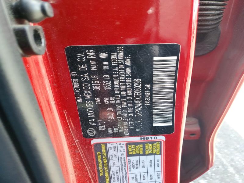 2018 Kia Rio მანქანა იყიდება აუქციონზე, vin: 3KPA24ABXJE060298, აუქციონის ნომერი: 58526246