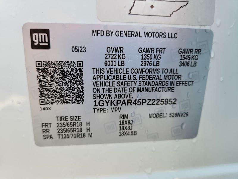 Aukcja sprzedaży 2023 Cadillac Xt6, vin: 1GYKPAR45PZ225952, numer aukcji: 57379446