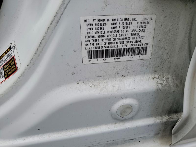 Aukcja sprzedaży 2016 Acura Ilx, vin: 19UDE2F74GA006439, numer aukcji: 58411506
