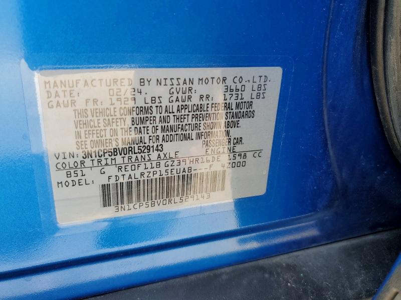 Aukcja sprzedaży 2024 Nissan Kicks, vin: 3N1CP5BV0RL529143, numer aukcji: 57486726