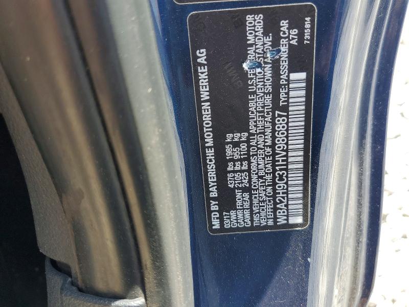 Продаж на аукціоні авто 2017 Bmw 230xi, vin: WBA2H9C31HV986887, номер лоту: 56647436