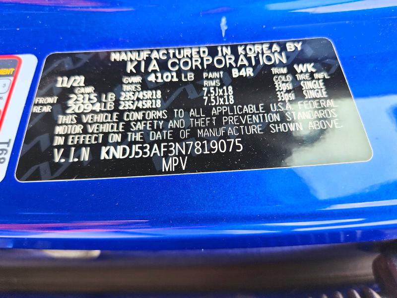 Продаж на аукціоні авто 2022 Kia Soul, vin: KNDJ53AF3N7819075, номер лоту: 59177966