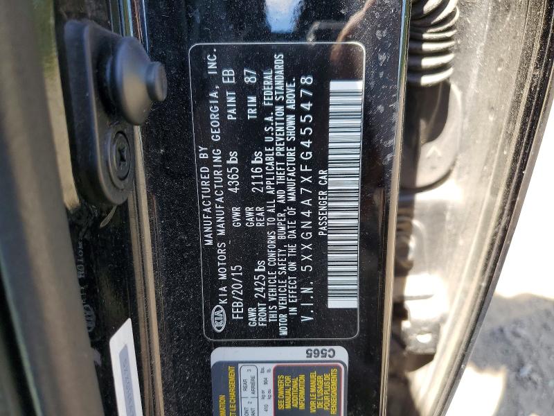 Продаж на аукціоні авто 2015 Kia Optima, vin: 5XXGN4A7XFG455478, номер лоту: 57864276