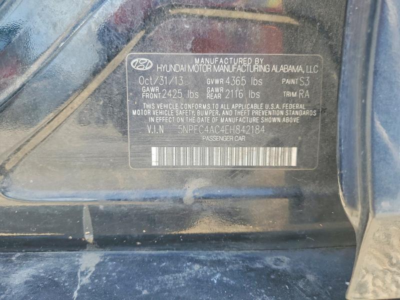 Продажа на аукционе авто 2014 Hyundai Sonata, vin: 5NPEC4AC4EH842184, номер лота: 58651246