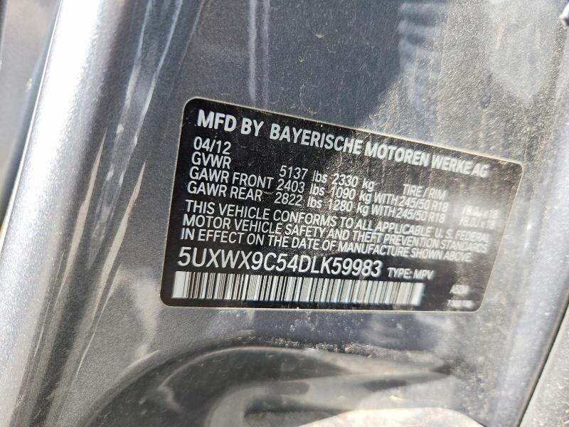 Продажа на аукционе авто 2013 Bmw X3, vin: 5UXWX9C54DLK59983, номер лота: 55433376