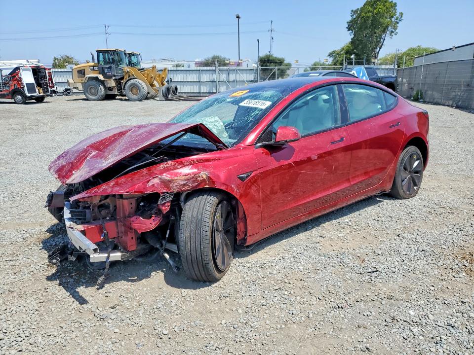 Auction sale of the 2024 Tesla Model 3, vin: 5YJ3E1EB5RF760650, lot number: 55618516