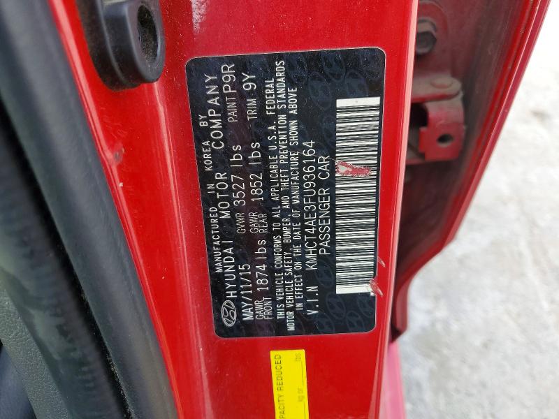56358876 :رقم المزاد ، KMHCT4AE3FU936164 vin ، 2015 Hyundai Accent مزاد بيع