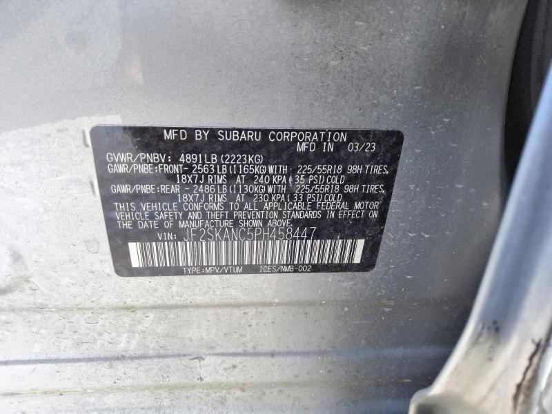 Aukcja sprzedaży 2023 Subaru Forester, vin: JF2SKANC5PH458447, numer aukcji: 55936346