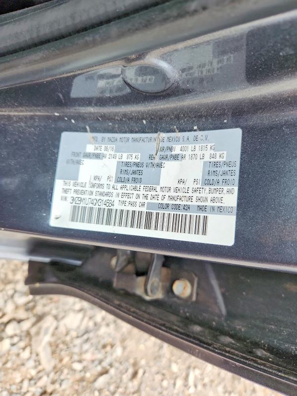 55547056 :رقم المزاد ، 3MZBM1U74GM314684 vin ، 2016 Mazda 3 مزاد بيع