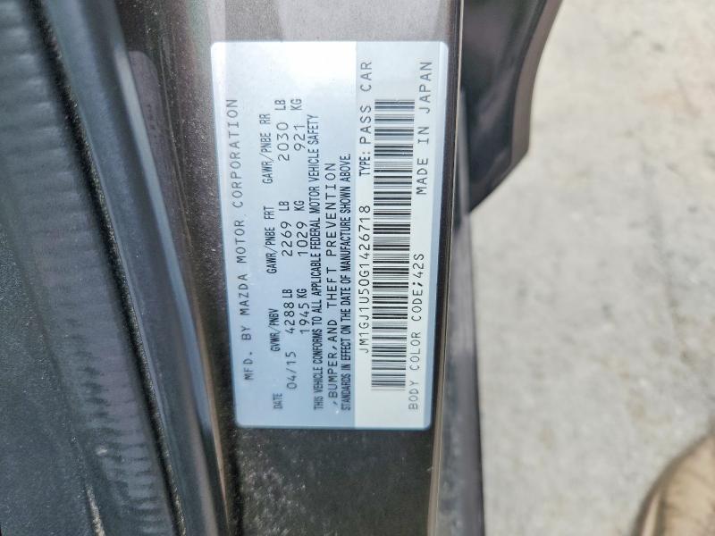 Aukcja sprzedaży 2016 Mazda 6, vin: JM1GJ1U50G1426718, numer aukcji: 56407716