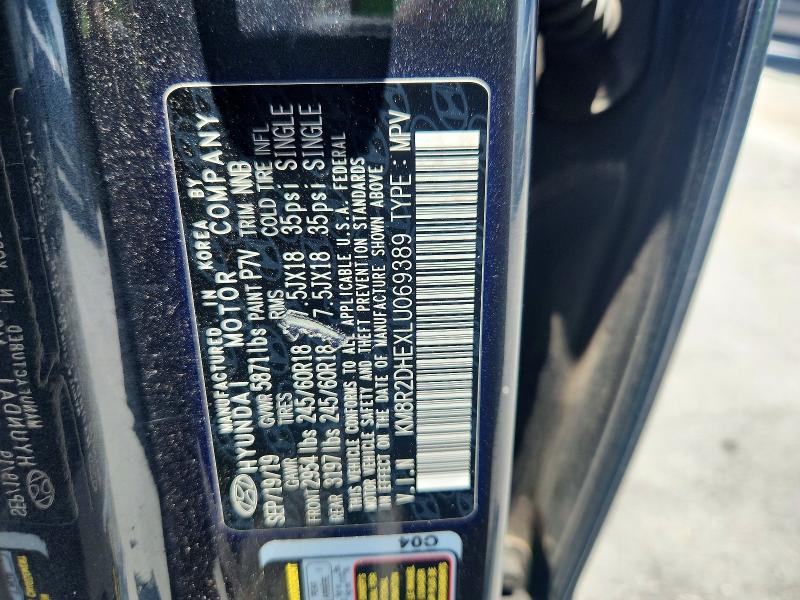 56810156 :رقم المزاد ، KM8R2DHEXLU069389 vin ، 2020 Hyundai Palisade مزاد بيع