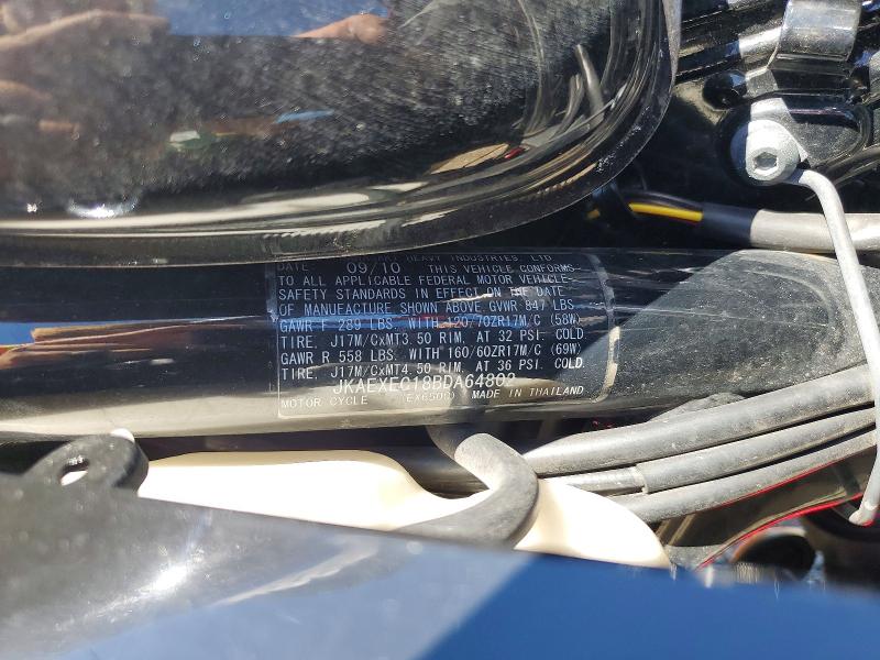 Продажа на аукционе авто 2011 Kawasaki Ex650, vin: JKAEXEC18BDA64802, номер лота: 57044696